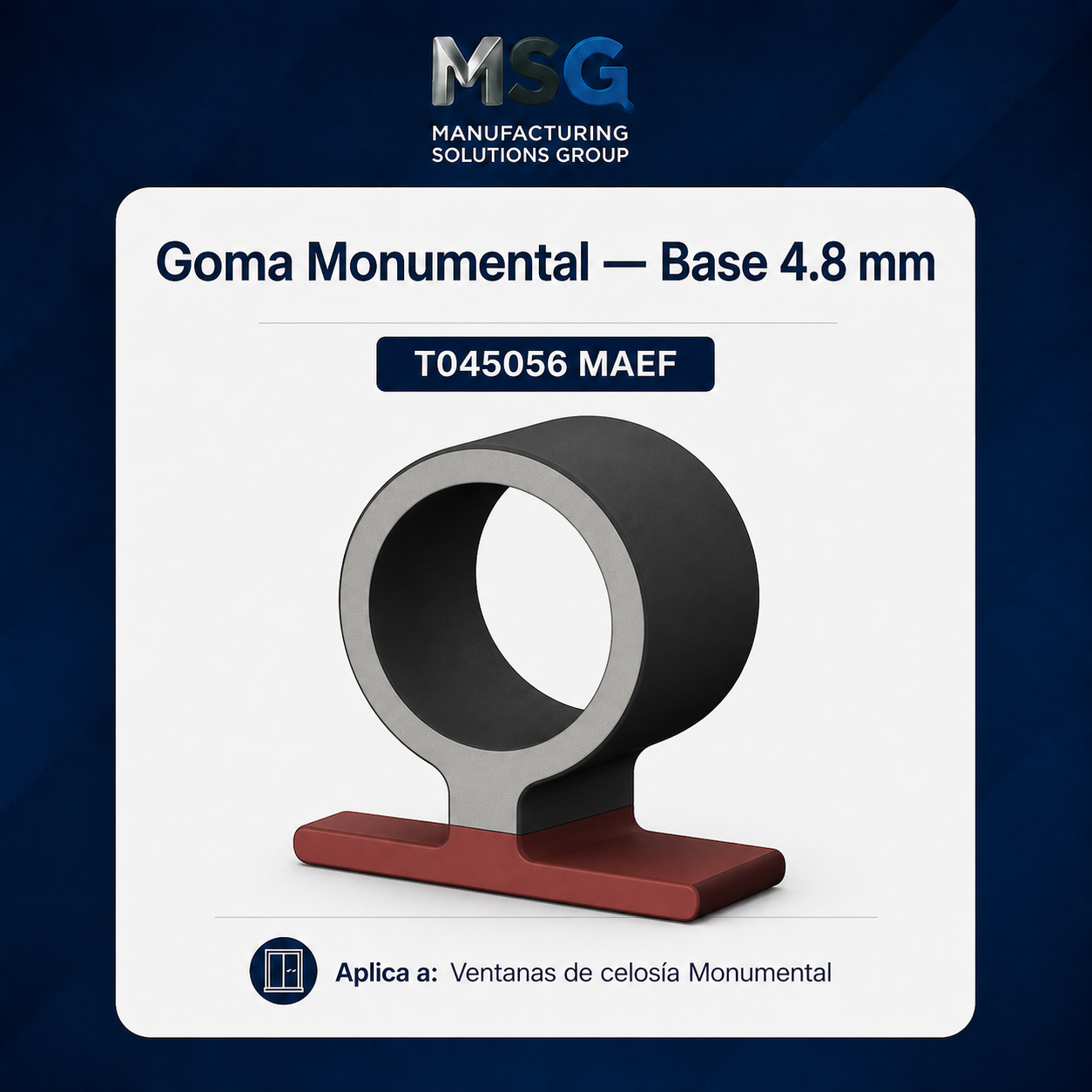 Goma superior para celosía Monumental — T045056