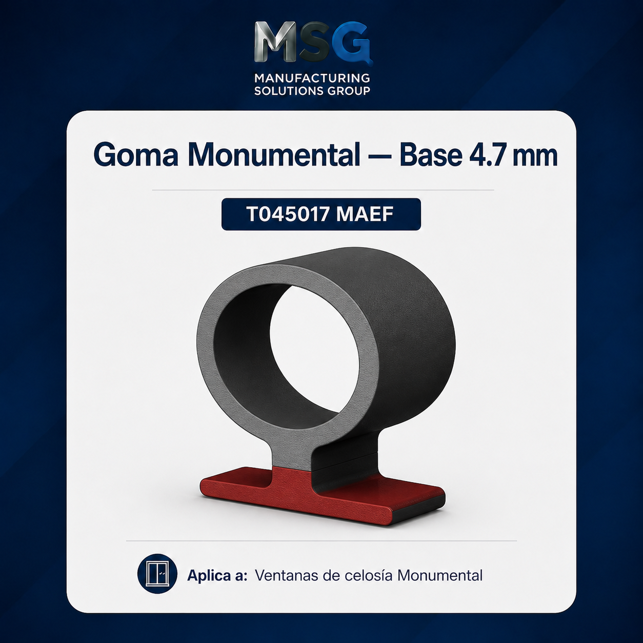 Goma superior para celosía Monumental — T045017