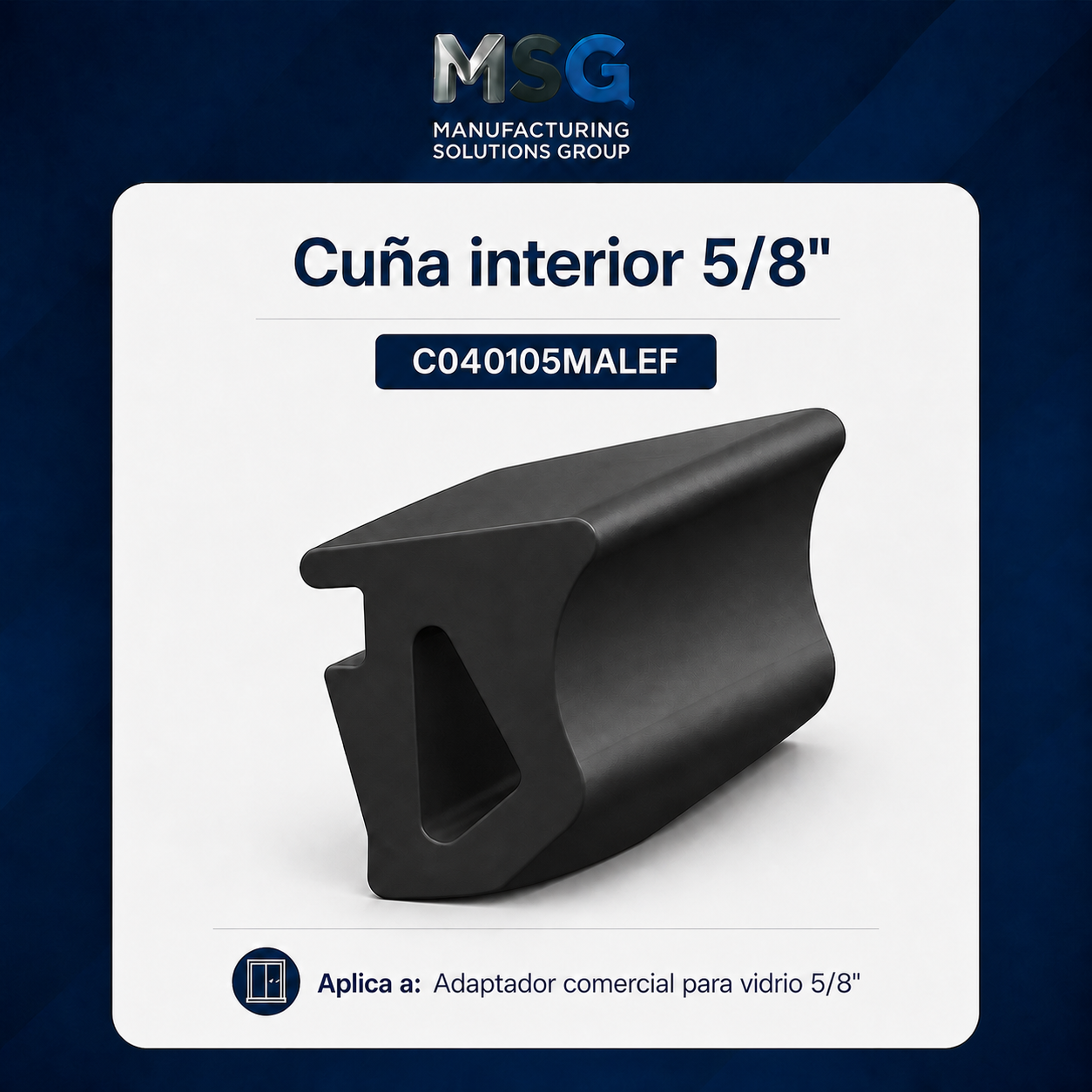 Cuña interior 5/8 pulgadas C040105 MALEF