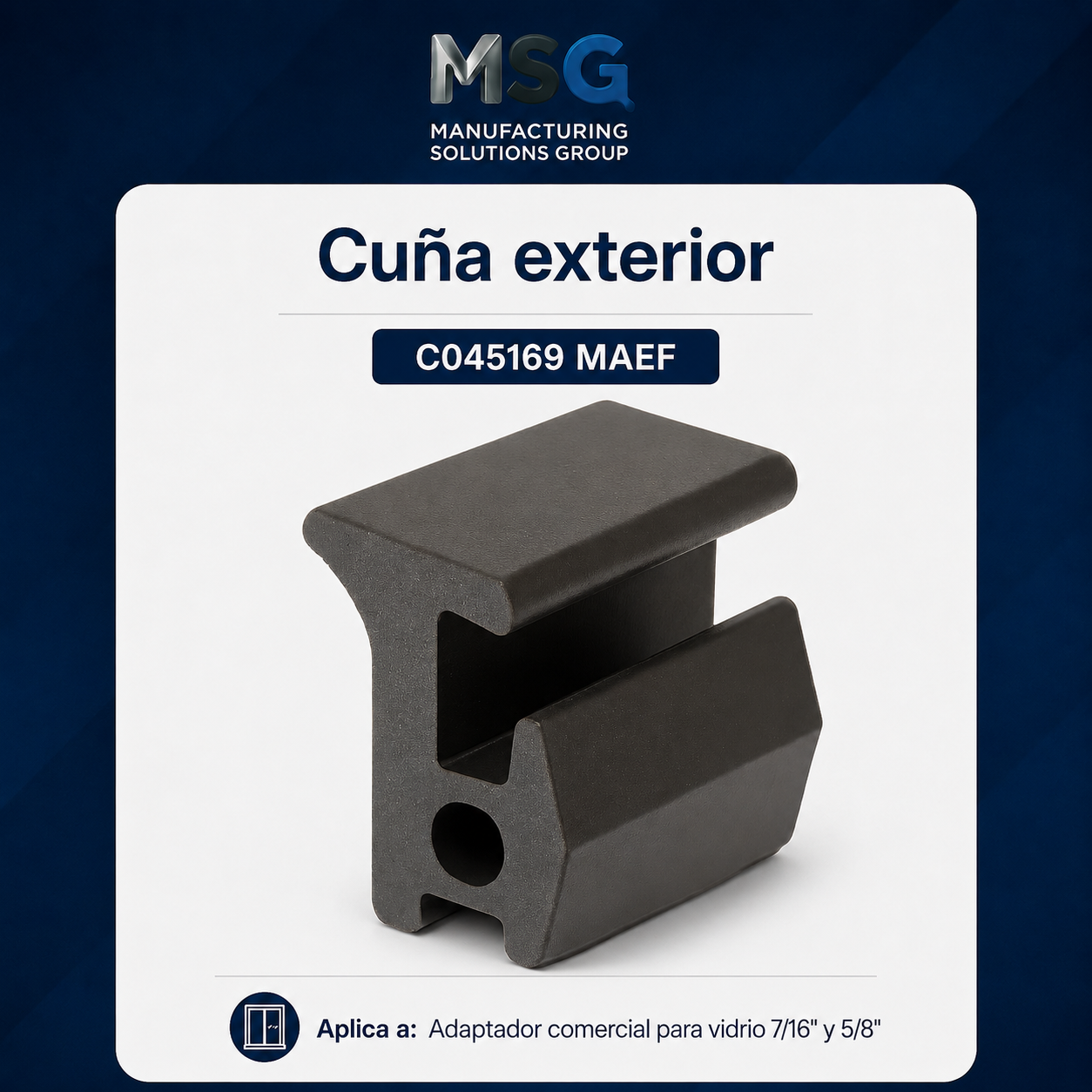 Goma exterior para Adaptador Comercial 7/16″ – Rollo de 700 pies