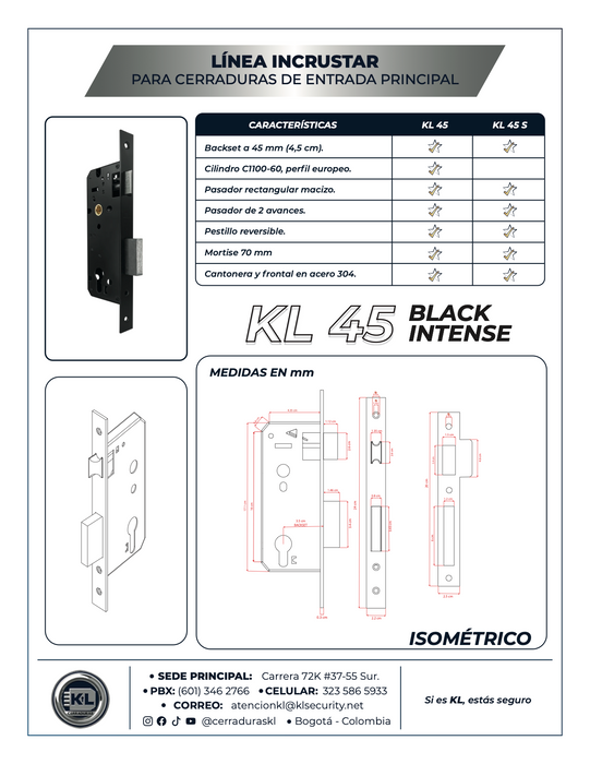Incrustar Principal KL-45 N Black