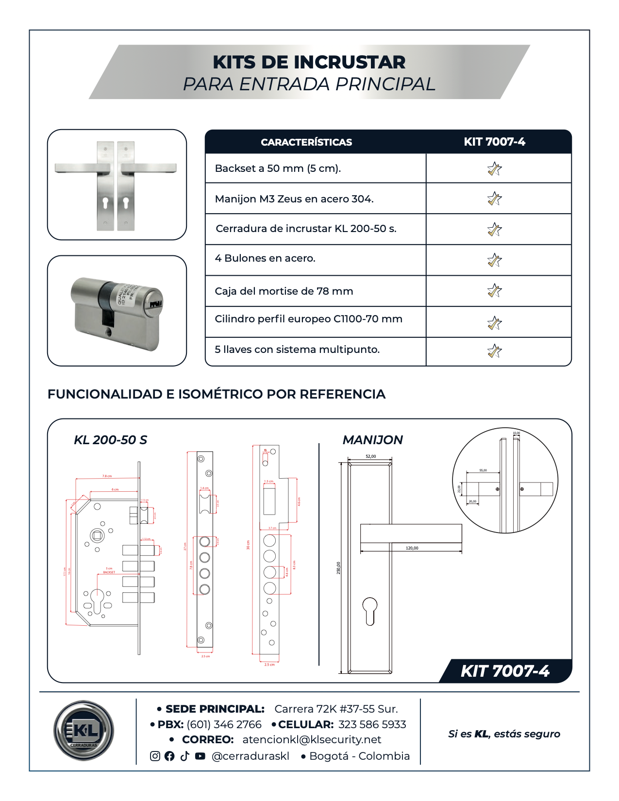Kits De Incrustar Zeus Para Entrada Principal 6007-4