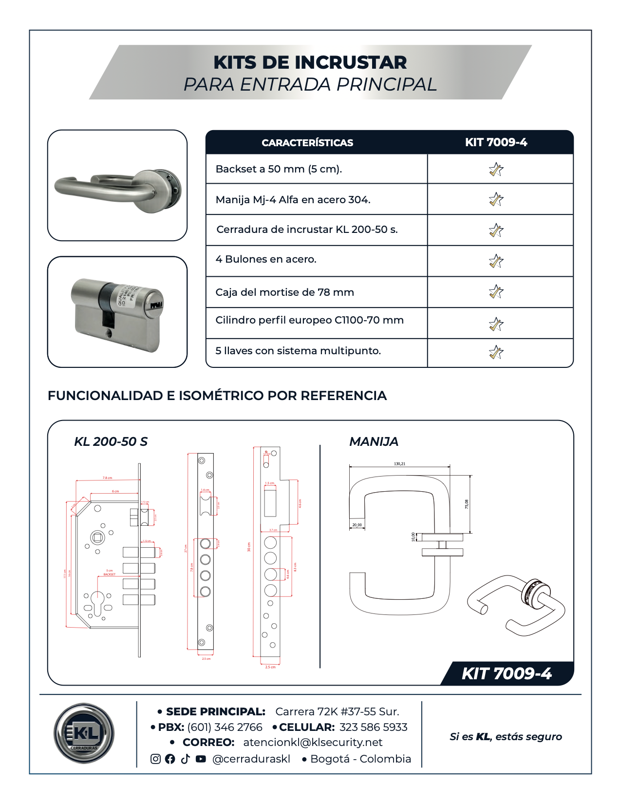 Kits De Incrustar Alfa Para Entrada Principal 6009-4