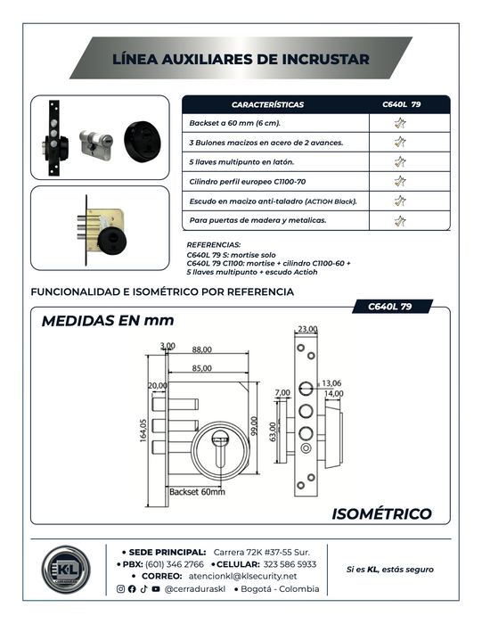 Auxiliar Incrustar C640 L-79 S C1100 N