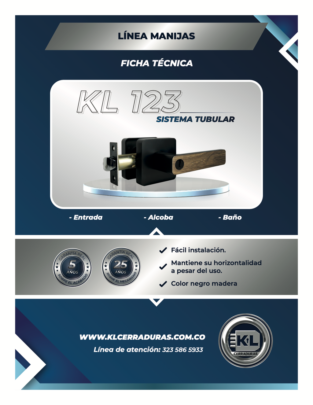 Manija KL 123 Sistema Tubular EP