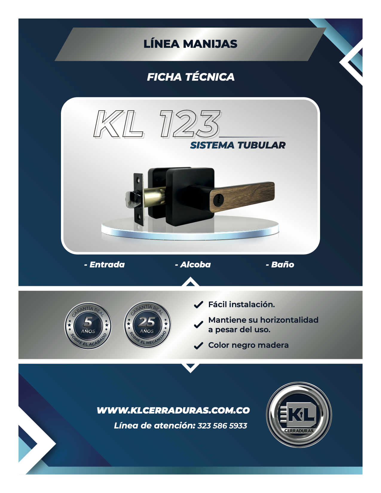 Manija KL 123 Sistema Tubular EP