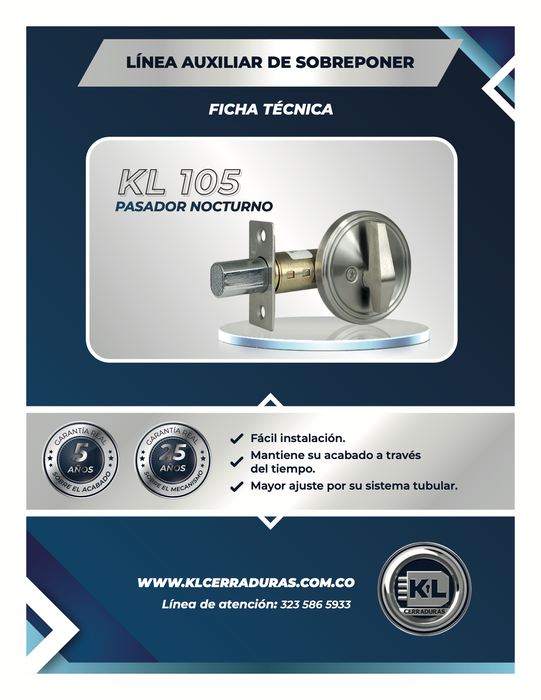 KL 105 pasador nocturno