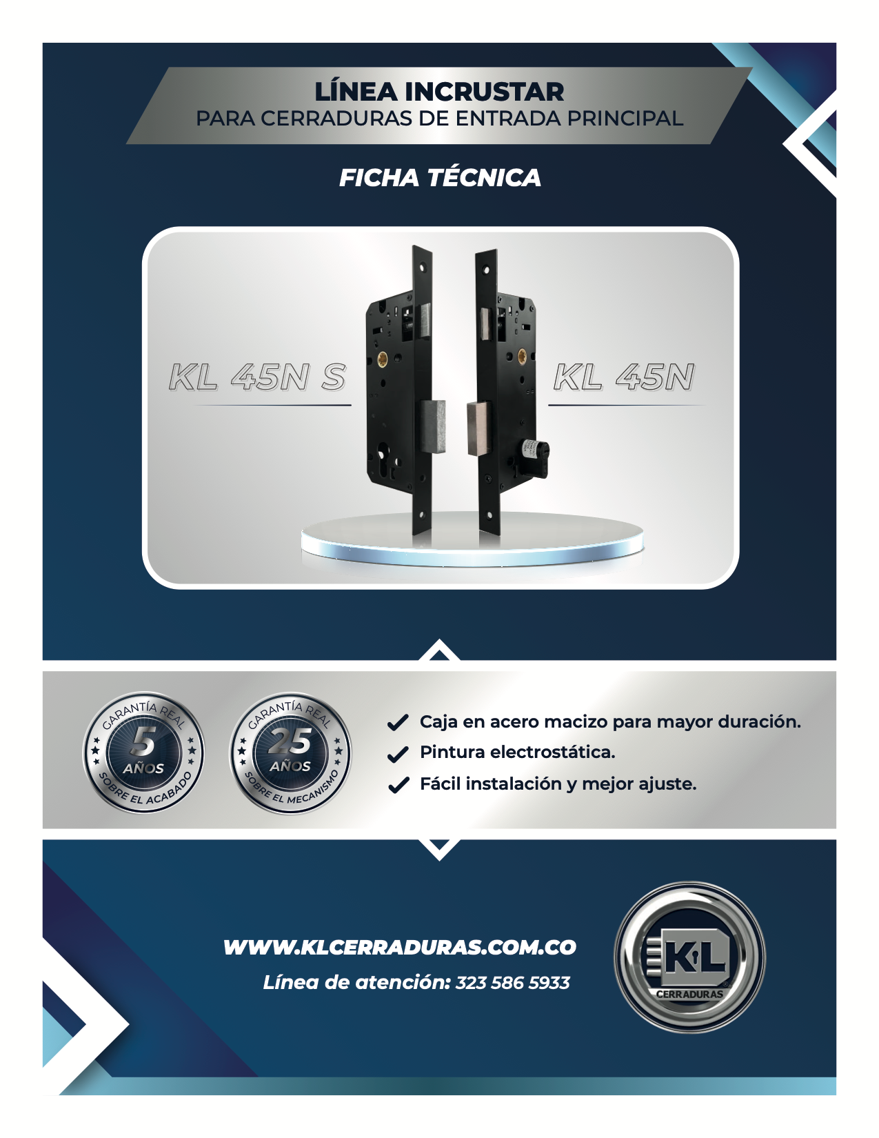 Incrustar Principal KL-45 N Black