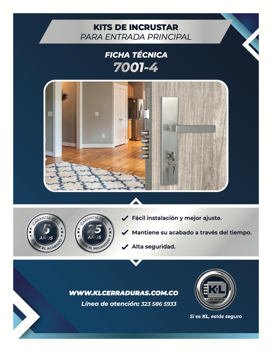 Kits De Incrustar Colon Para Entrada Principal 6001-4