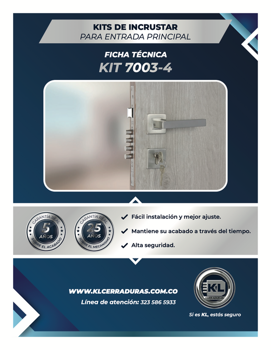 Kits De Incrustar Novos Para Entrada Principal 6003-4