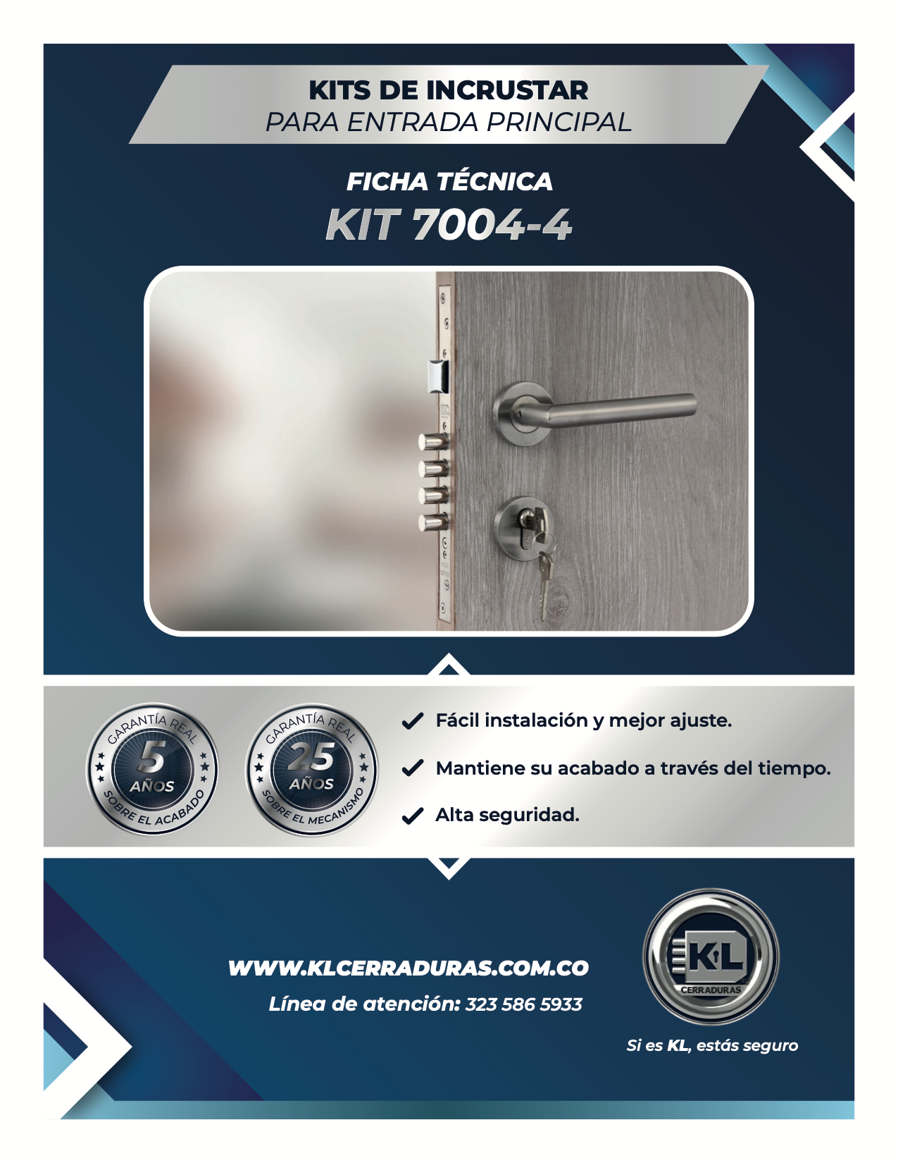 Kits De Incrustar Versus Para Entrada Principal 6004-4