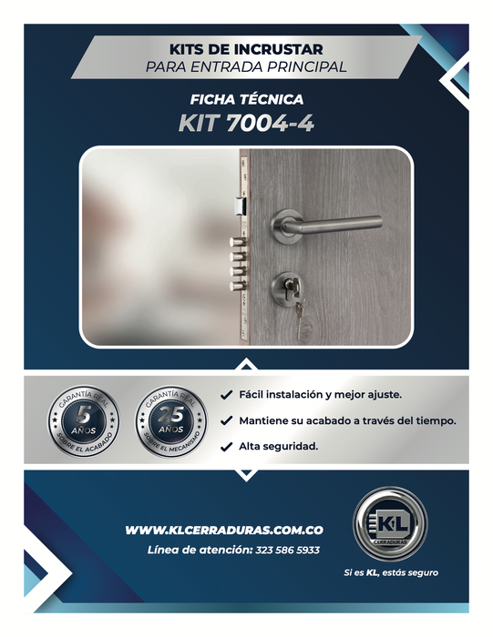 Kits De Incrustar Versus Para Entrada Principal 6004-4