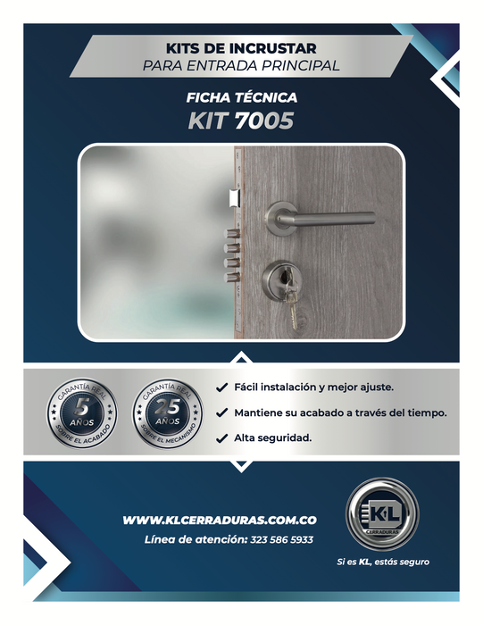 Kits De Incrustar Versus Actioh Para Entrada Principal 6005