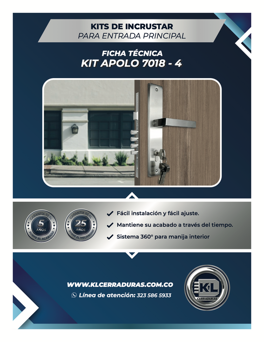 Kits De Incrustar Apolo Para Entrada Principal 6018