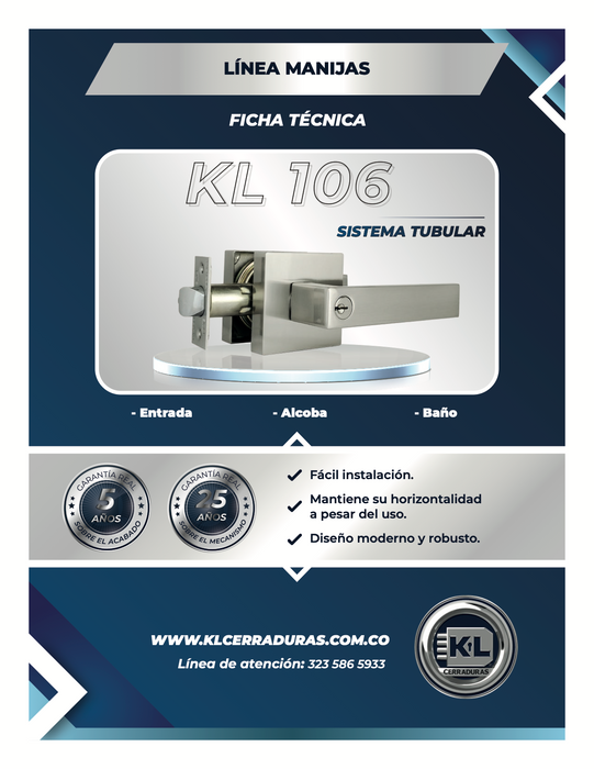 Manija KL 106 Sistema Tubular E