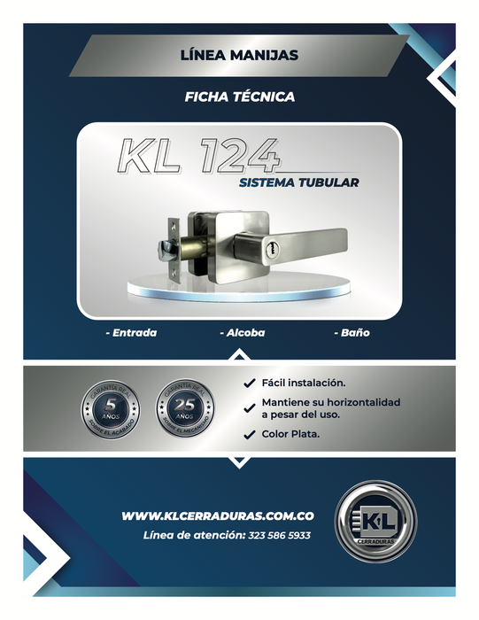 Manija KL 124 Sistema Tubular A