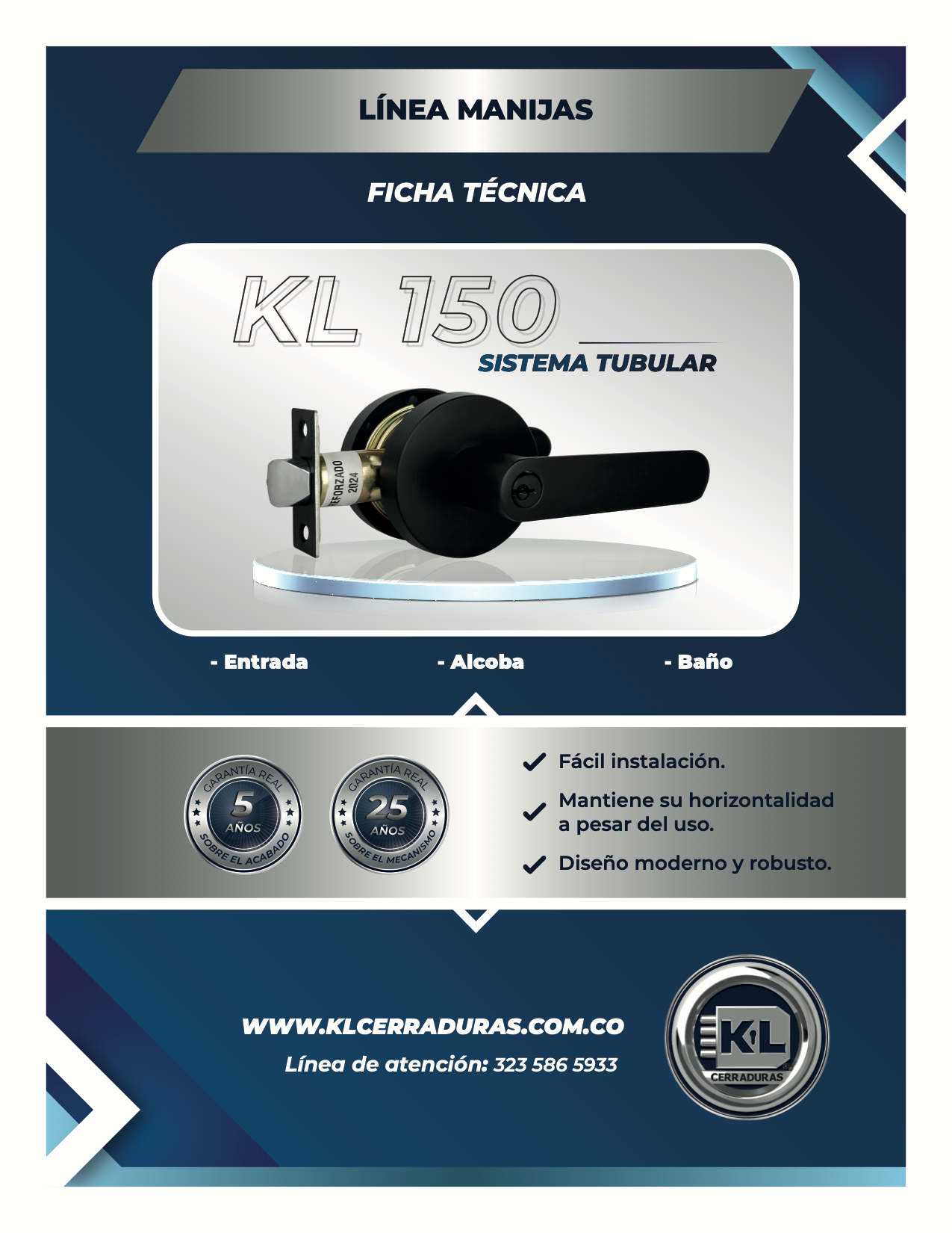 Manija KL 150 Sistema Tubular A