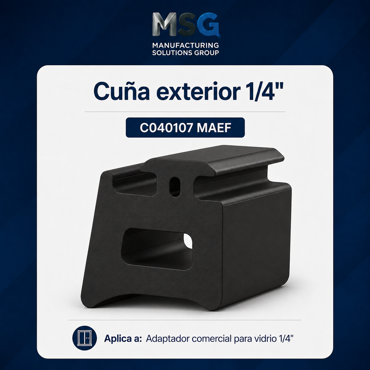 Goma exterior para Adaptador Comercial 1/4″ – Rollo de 300 pies