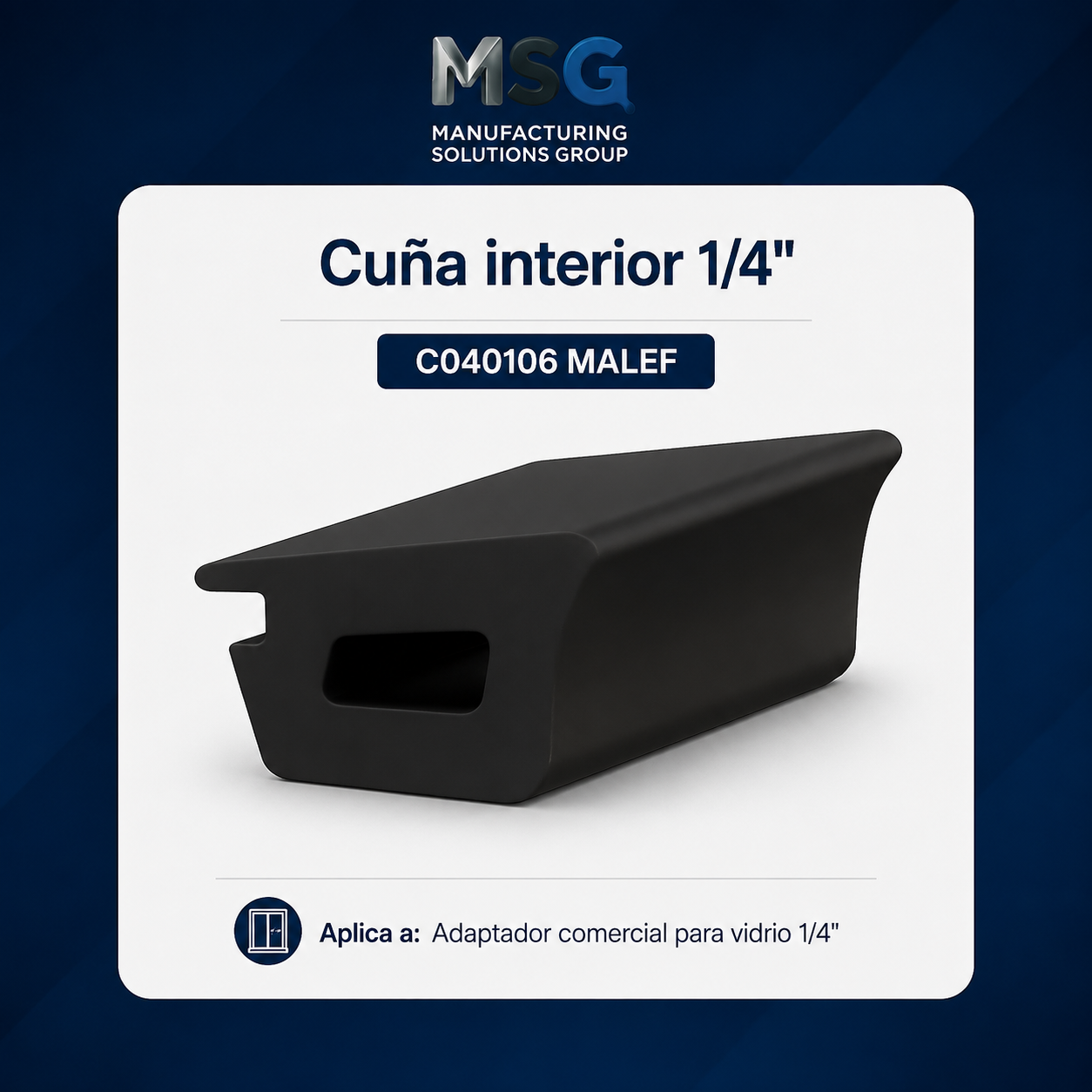 Goma interior para Adaptador Comercial 1/4″ – Rollo de 200 pies